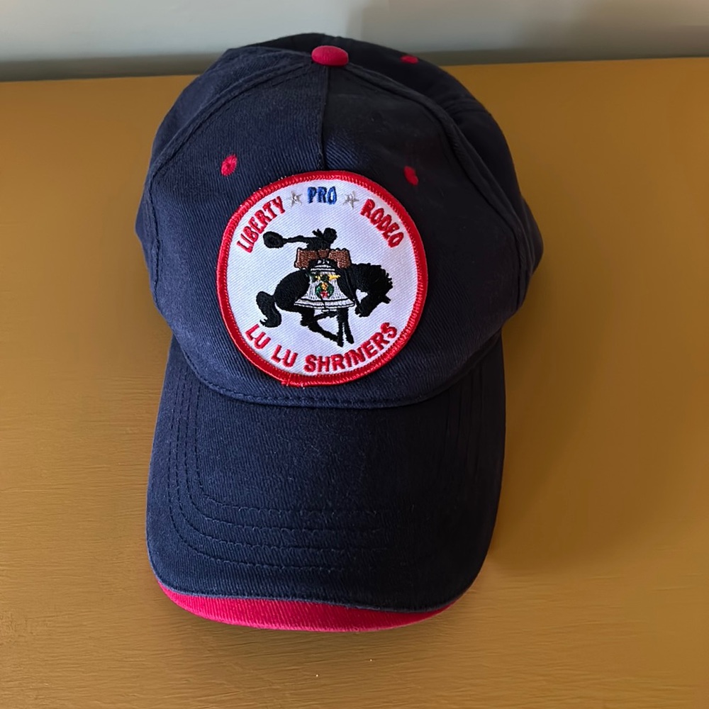 Shriners Liberty Pro Rodeo Navy Blue Adjustable Baseball Cap